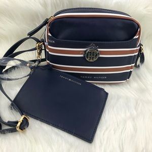 Tommy Hilfiger striped crossbody  + wallet
